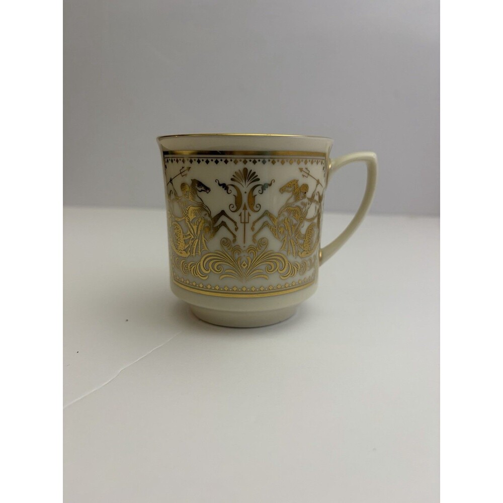 Vintage Lenox Poseidon Kings Mug - Greek Mythology 24K Gold - Made in USA